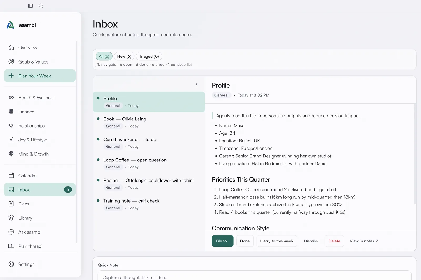 The inbox